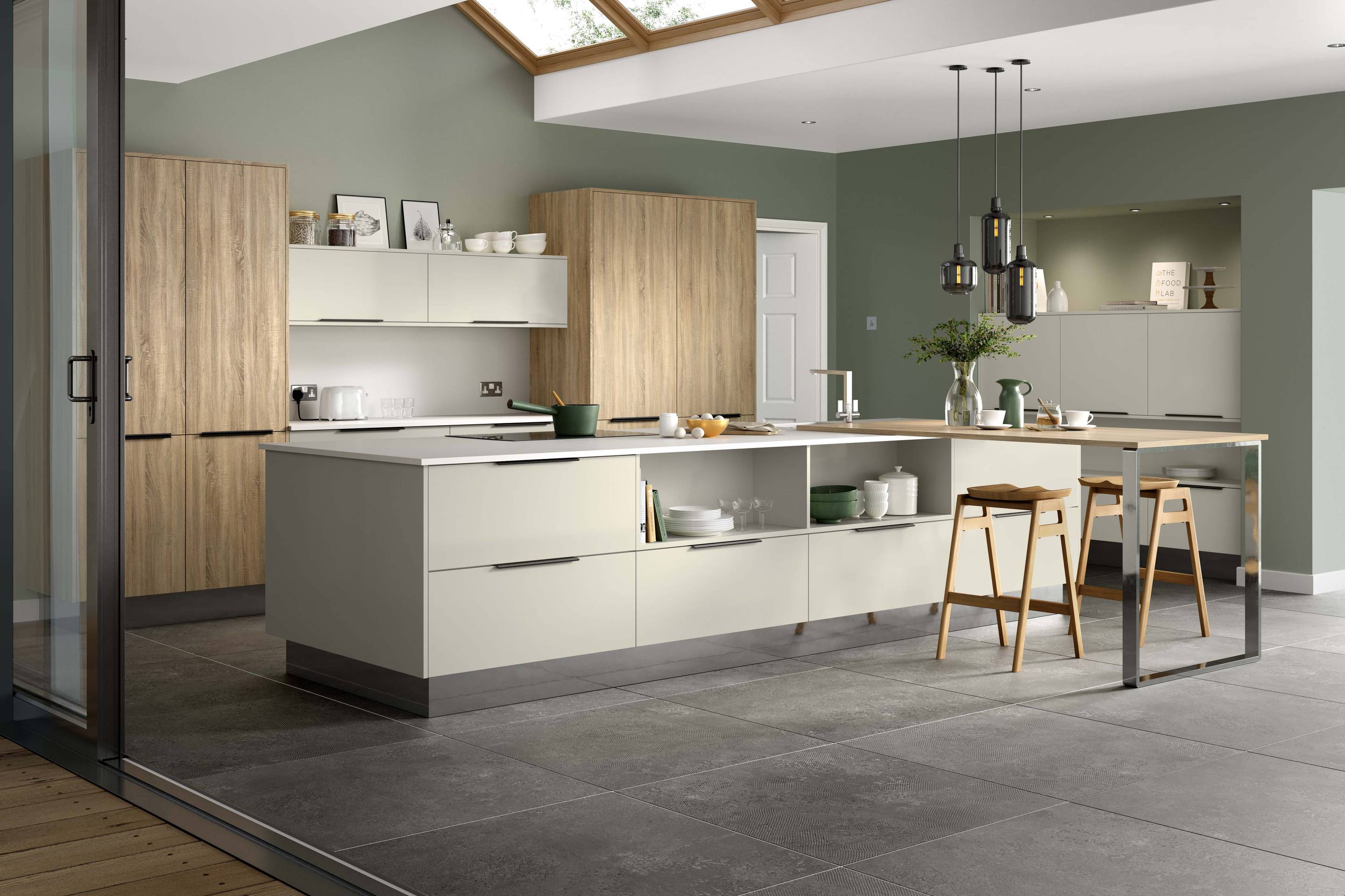 Cube | Inset Kitchen Door Handles | Omega Kitchens