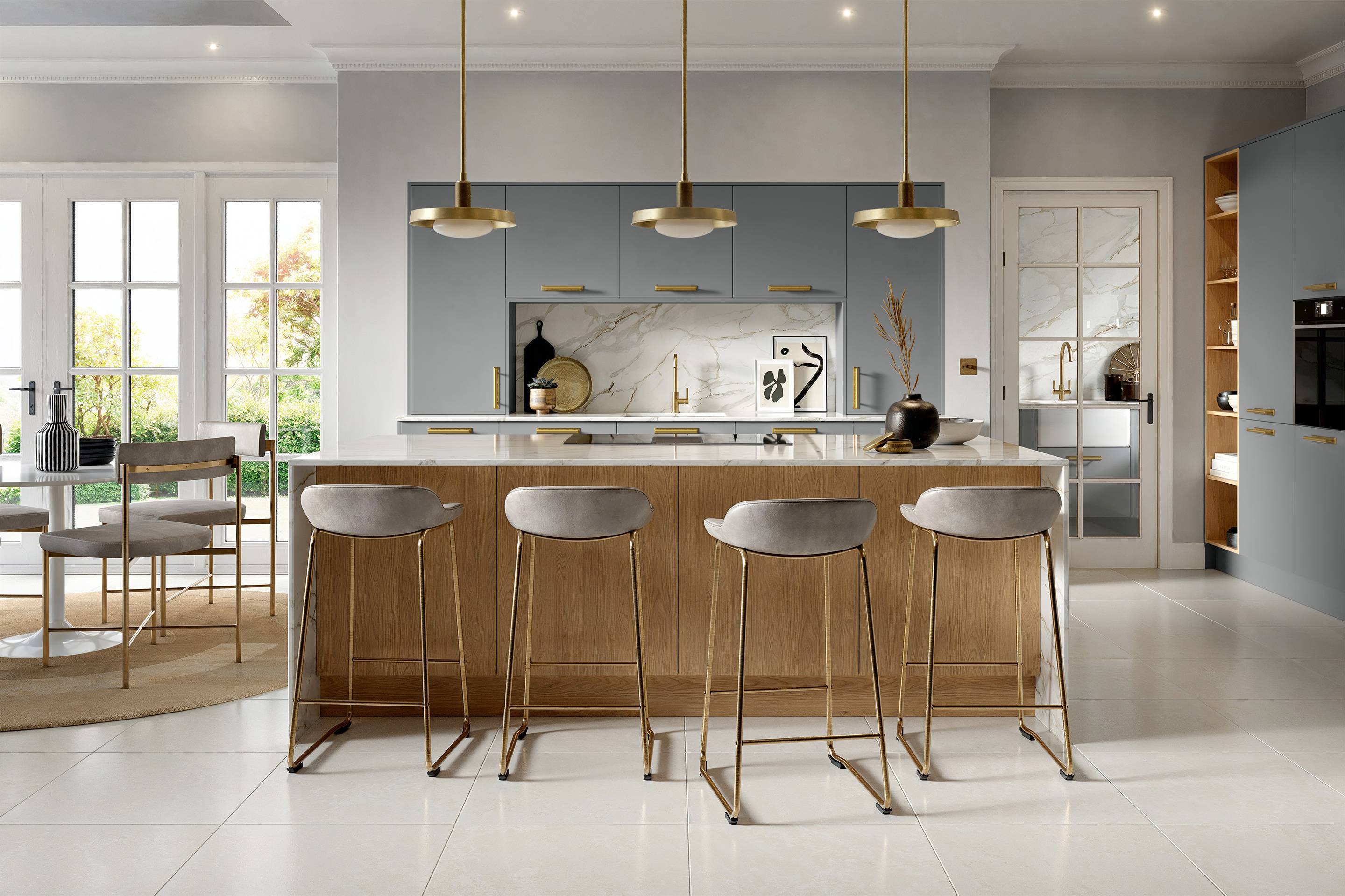 Pure | Modern Slab Door Kitchen | Omega Kitchens
